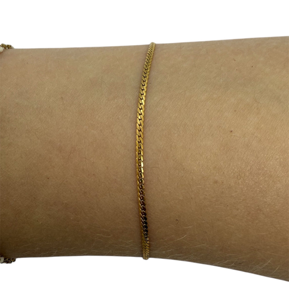 Bracelet Maille Serpent en  Or Jaune 18K - 1.80 Grs