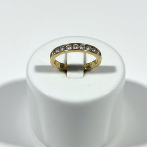 Superbe Bague Demi-Tour en Or jaune 18 K - Taille 55 - 2.2 G