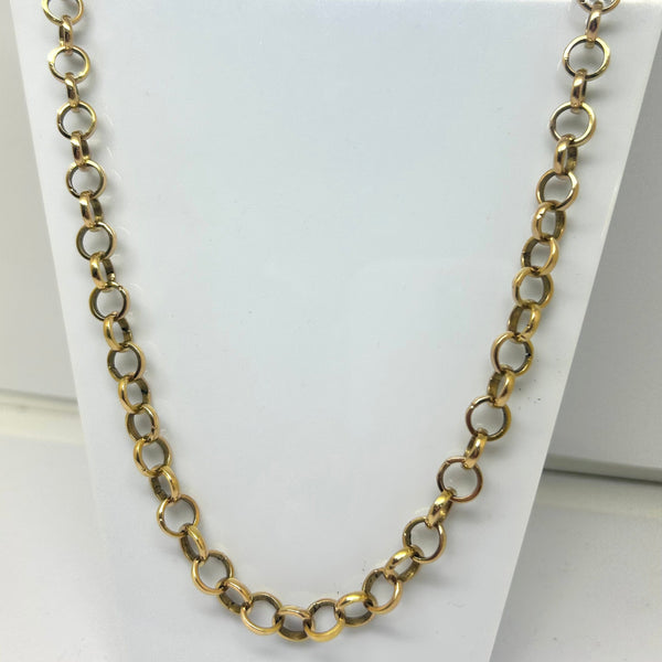 Collier Matinée Maille Jaseron en Or Jaune 18K