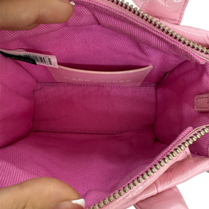 Sac à main Marc Jacobs The Shiny Crinkle Mini – Rose brillant