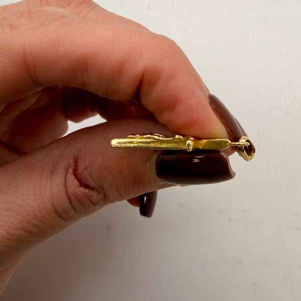 Pendentif Croix en Or Jaune 18 K  - 1.98 Grs