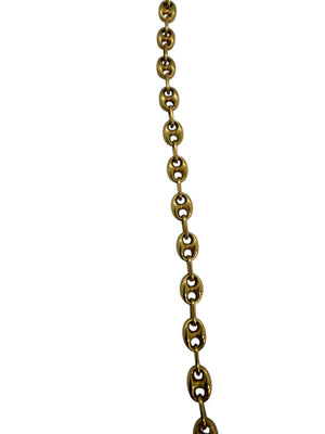Collier Grain de Café Or Jaune 18K Lg 42cm