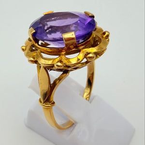 Bague en Or Jaune 18K Taille 58 - 5.75 Grs