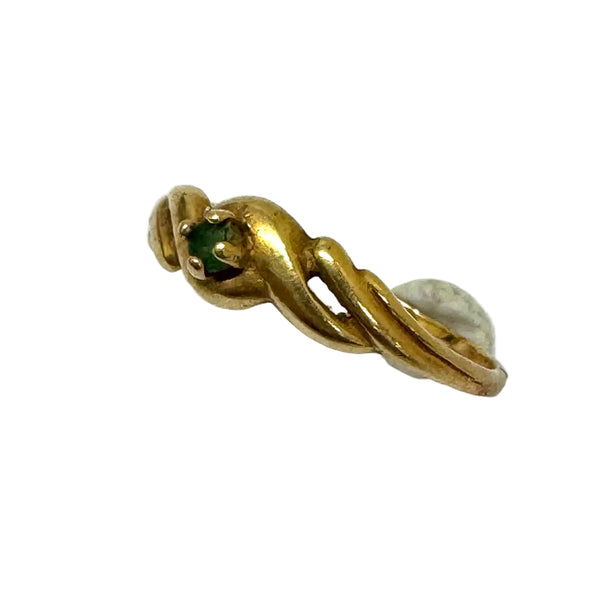 Bague Solitaire en Or Jaune 18k - 1.17 G