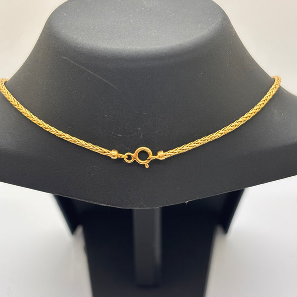 Collier  Or Jaune 18 Carats Poids - 4.43 Grs