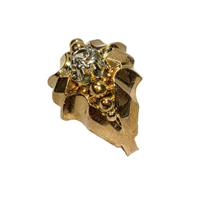 Bague en Or Jaune avec zirconium 18 carats