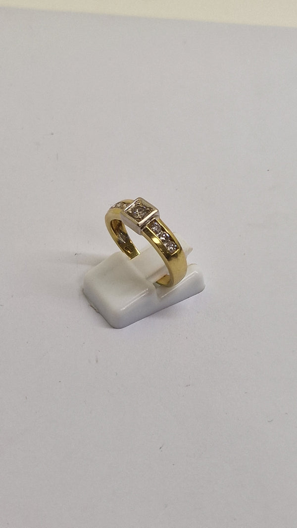 Bague en or Jaune 18K Taille-56