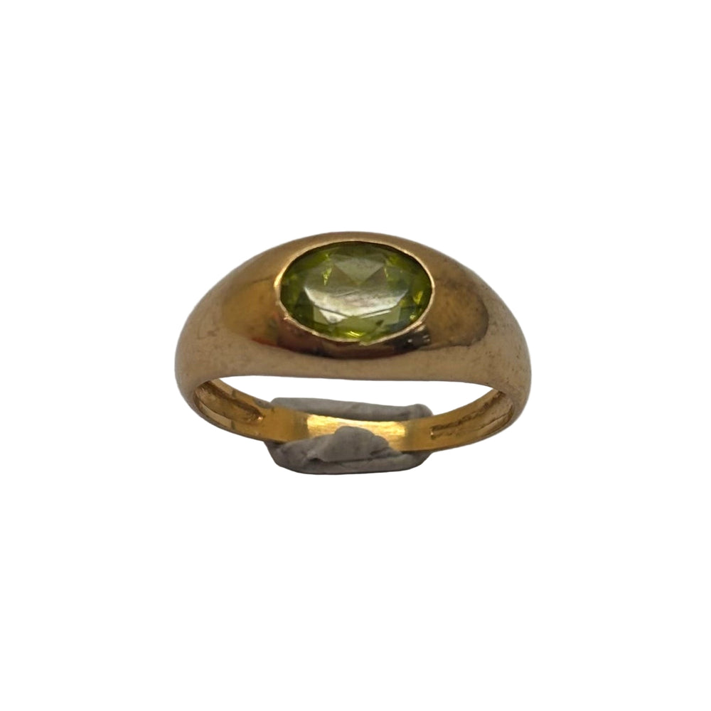 Chevalière en Or jaune 18K - taille 53