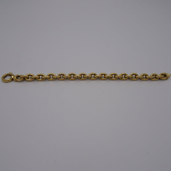 Bracelet Maillon Forçat en Or Jaune 18K 20.90 Grs