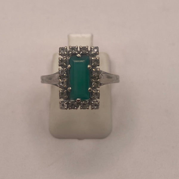Bague en Or Gris 18K - Taille 52