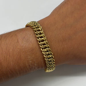 Bracelet Maille Américaine Or Jaune 18k