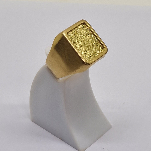 Bague Chevalière OR Jaune 750/1000 - Taille 61
