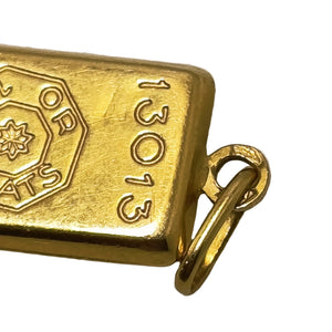 Pendentif lingot en Or Jaune 18K