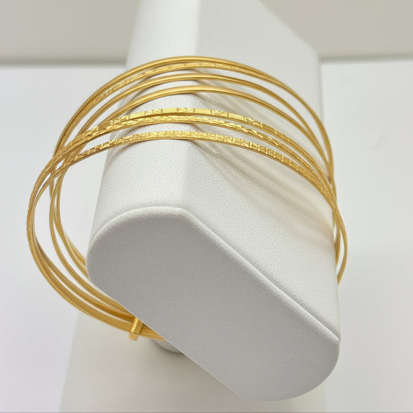 Bracelet jonc en or jaune 18K -  31.16G