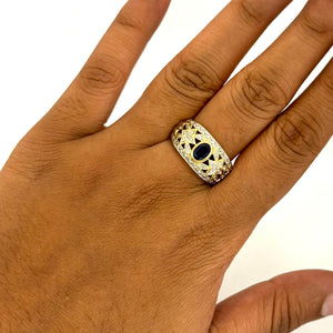 Bague Chevalière Or Jaune 18 K - Taille 55 - 5.15 G