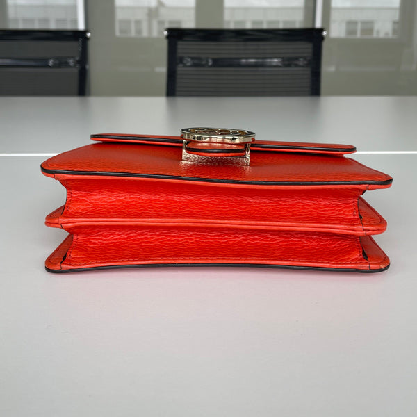 Sac à bandoulière Gucci Interlocking en cuir orange