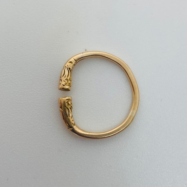 Bague jonc en or jaune 18 K – T 50