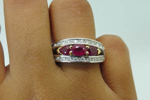Bague en Or Blanc 18K - Taille 55 - 7.52 G
