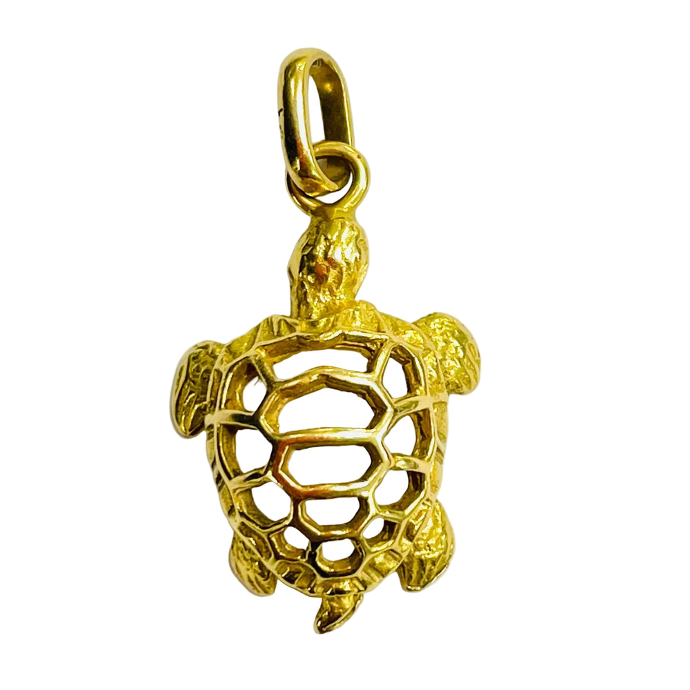 Pendentif Religieux En Or Jaune 18 Carats - 3,72g, Rond, Vintage - Parfait Pour Un Cadeau Symbolique