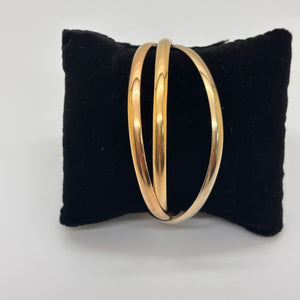 Bracelet jonc en Or Jaune, Or Blanc, Or Rose 18 Carats  ,Poids -37.74 Grs