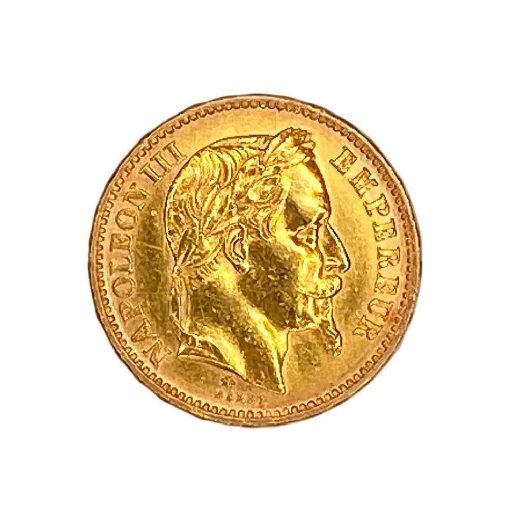 Pièce 20 Francs Napoléon III en or jaune 20k