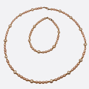 Parure en Perles Or Jaune 18K - 9.78 G