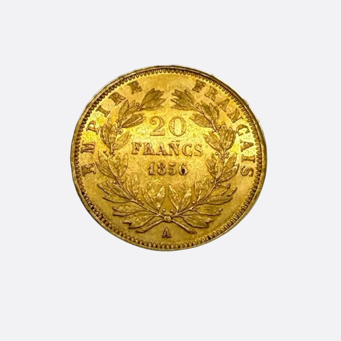 20 Francs Napoléon III 1856 en Or Jaune 20k - 6.45g