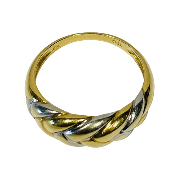 Superbe Bague Tressée 18 K - Taille 54 - 3.52 G