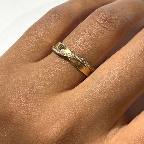 Bague en Or Jaune 18k - 4.25 Grs - Taille 51