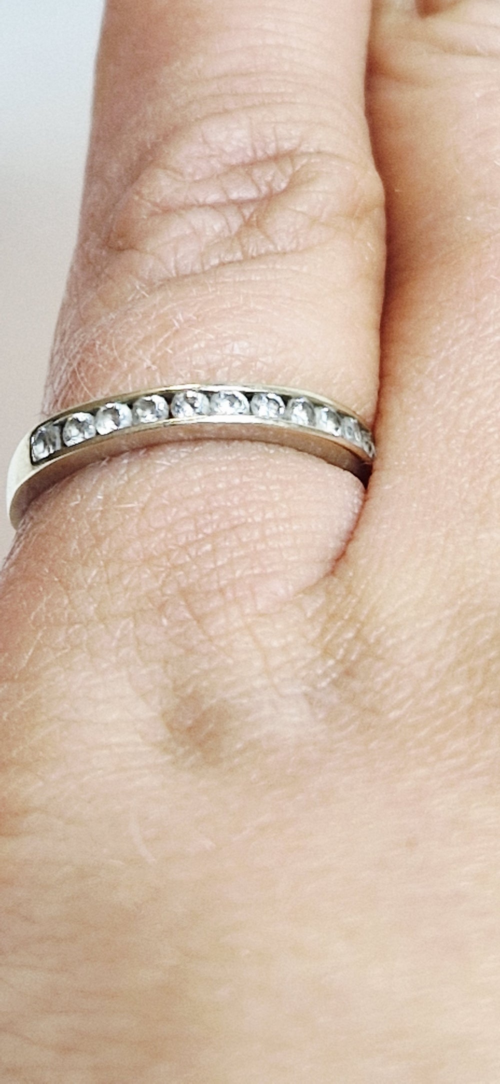 Alliance en or gris 18 carats Taille-48