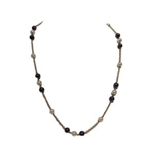 Sautoir perles naturelles en Or jaune 18 K - 15.03 G