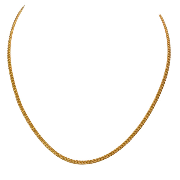 Chaîne maille gourmette or jaune 24K - 11.57Grs