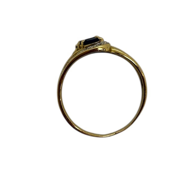 Bague en Or jaune 18 carats sertie de saphirs et diamants – Taille 56 4.02 Grs