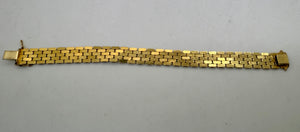 Bracelet Vintage Maillon Grain de Riz en Or Jaune 750/1000 - 22.36 Grs