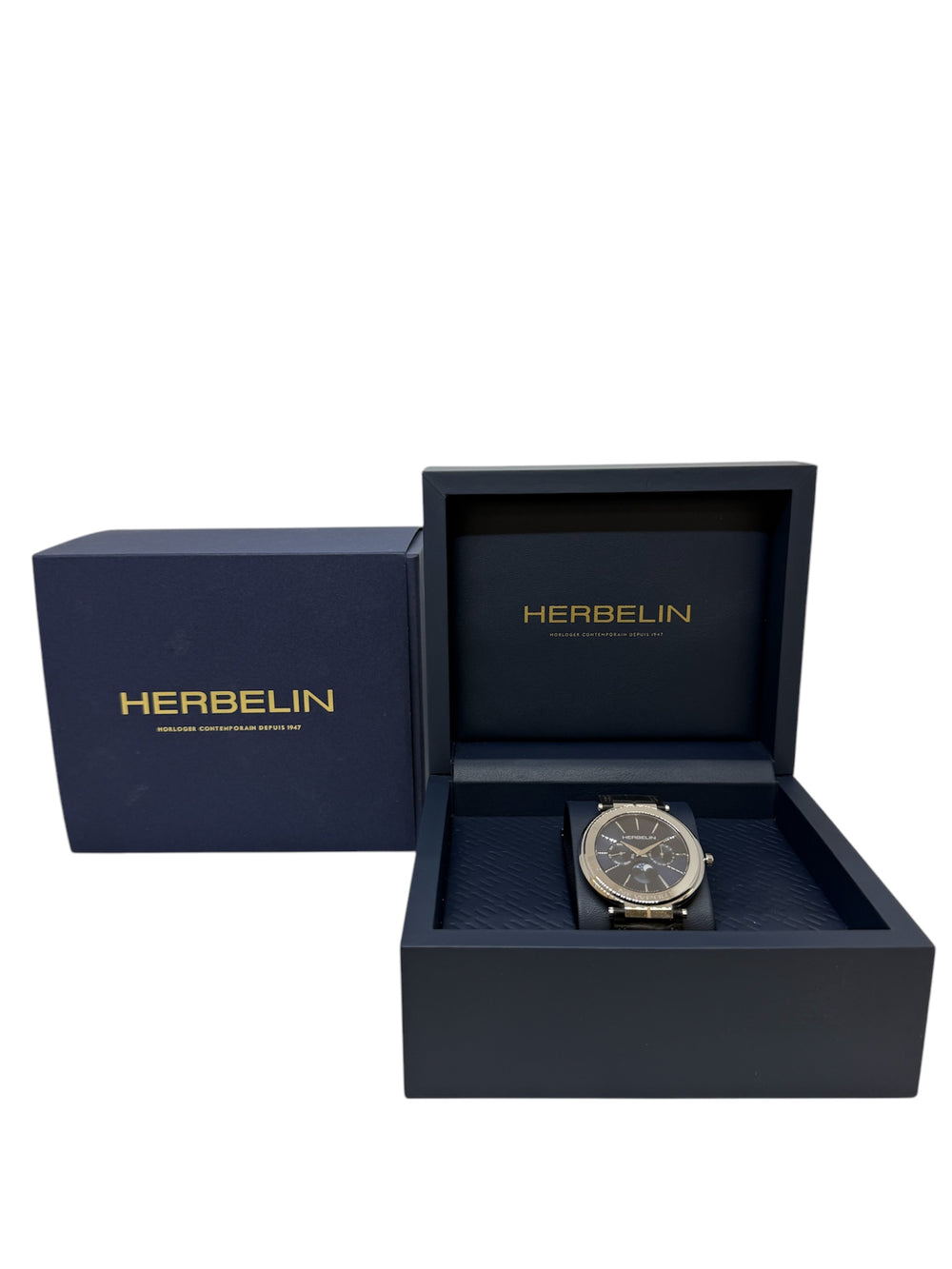Montre Michel Herbelin Slimport 2023 - Acier et Cuir