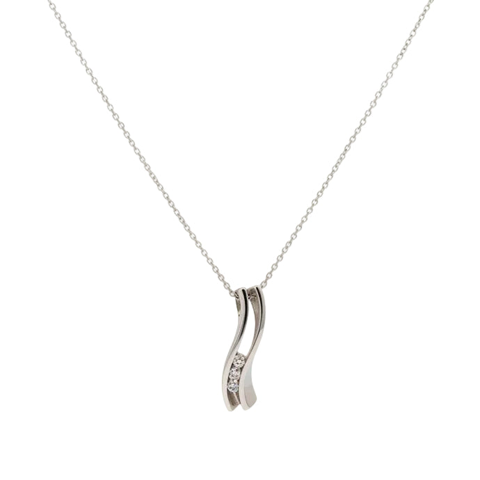 Collier Princesse Or Blanc 18 K - 5 G