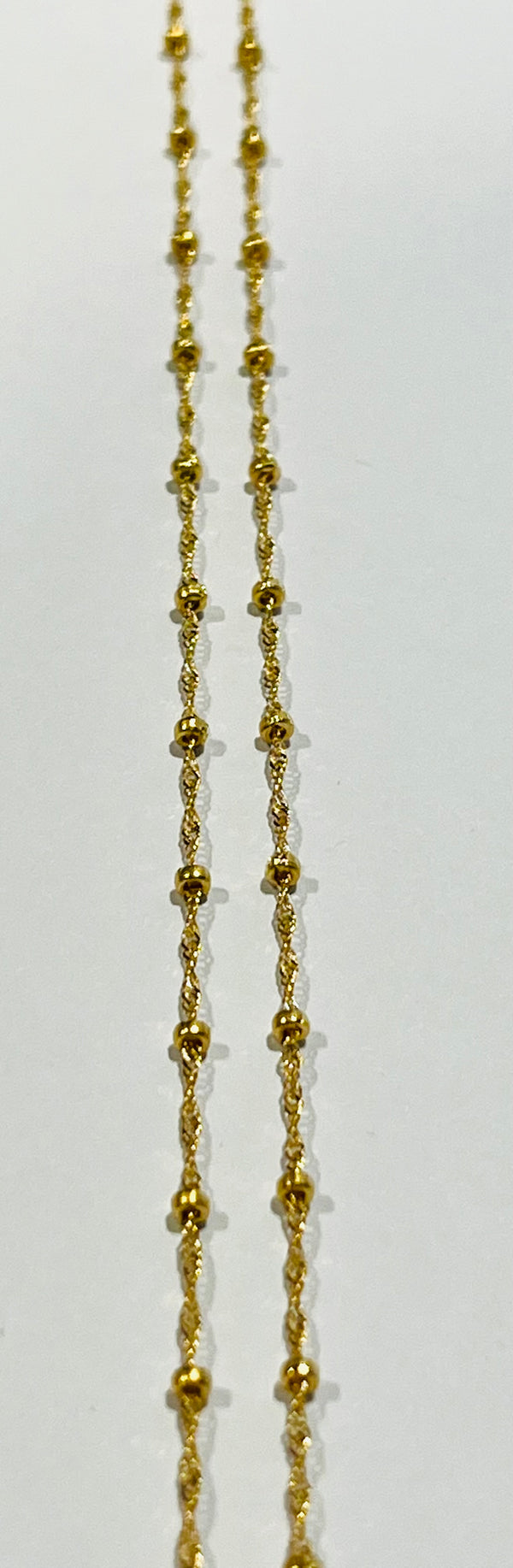 Collier Maille  Corde en Or Jaune 18K -  2.70 Grs - 42.5 cm