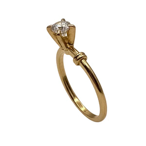 Solitaire en or jaune 18k - 2.03 G