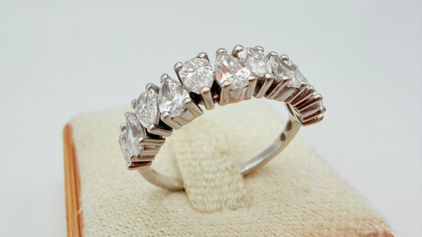 Bague en Or Blanc 18 K - Taille 53