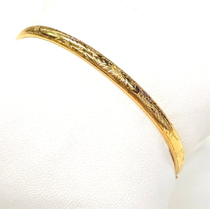 Bracelet Jonc Or Jaune 18k - 7.25 Grs