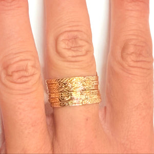 Bague Semainier en Or Jaune 18k - 5.11 G