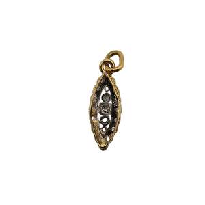 Pendentif Marquise en Or Jaune 18K - 1.74 G