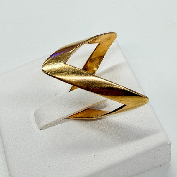 Bague africaine en Or Jaune 18k