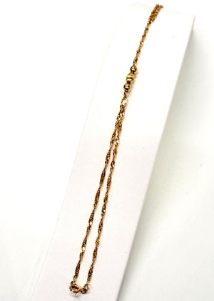 Bracelet/bague maille torsadée en Or jaune 18K - 2.73g