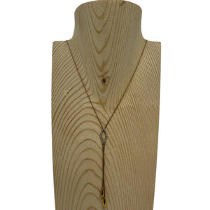 Collier Princesse en Or Jaune 18K avec Diamants - 4.77 Grs
