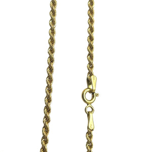 Collier Matinée en Or Jaune Maille Corde 18K