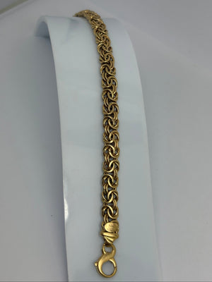Bracelet maille royale en Or 18K - 11.60G - 19CM