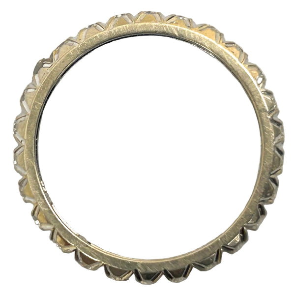 Alliance en Or Blanc Diamants 18K - 2Grs - T60
