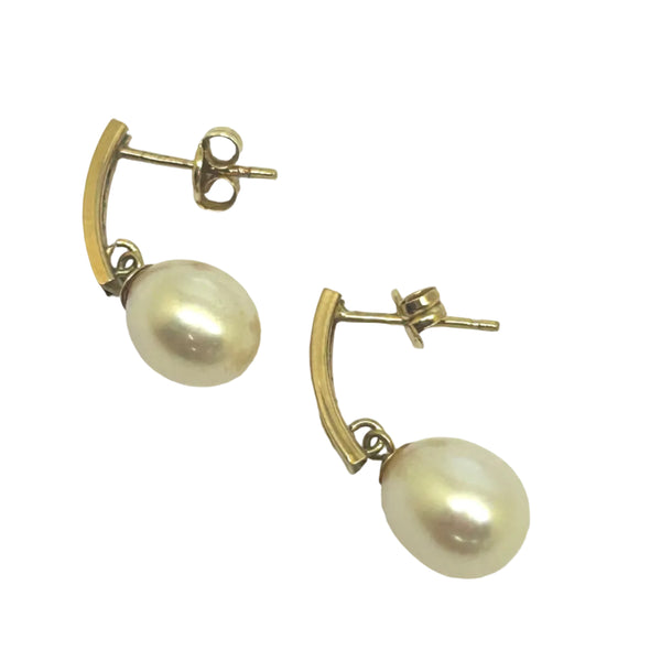 Boucles d'oreilles pendantes en or jaune 18 K