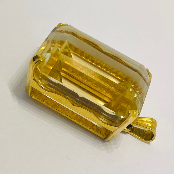 Pendentif en Or jaune 18K - Citrine - 21.74g